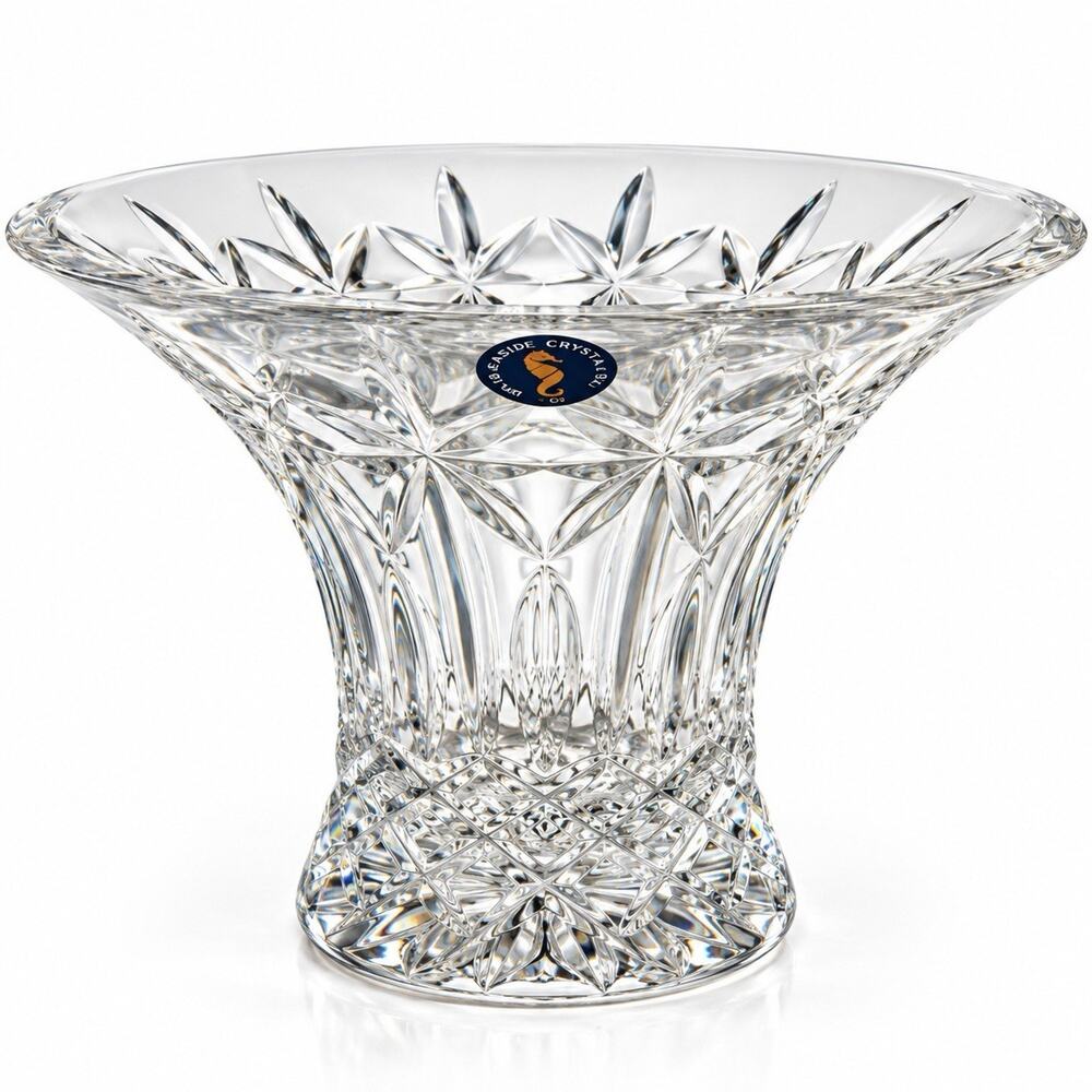 Waterford Crystal Balmoral 7” Footed Bowl Cut Crystal Slovenia w/ Original Box